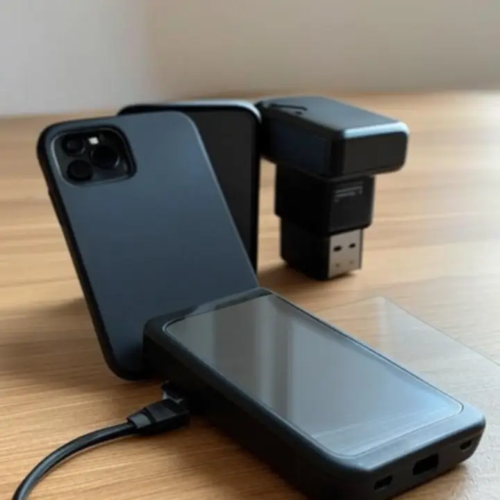 Pakiet akcesoriów: etui, ładowarka i szkło ochronne dla smartfona