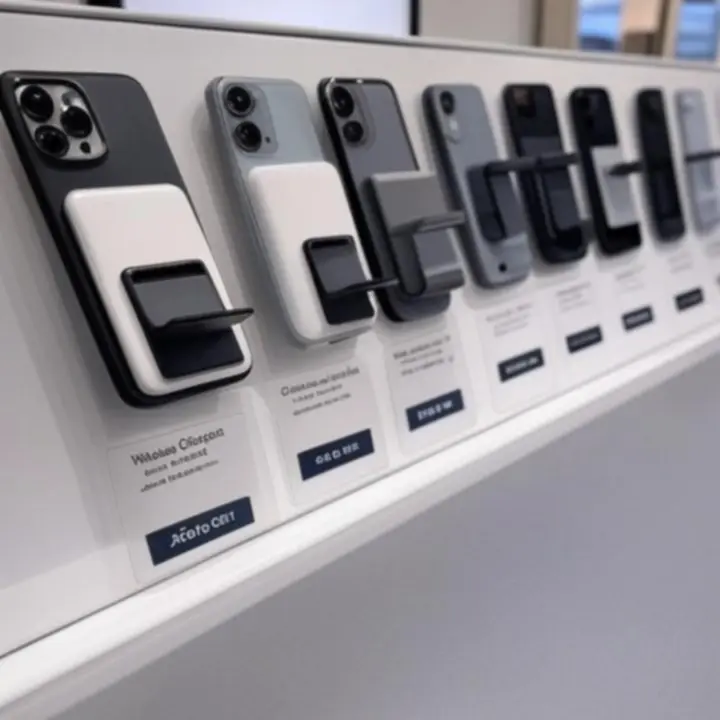 Podgląd rekomendowanych akcesoriów do telefonów na ekranie urządzenia