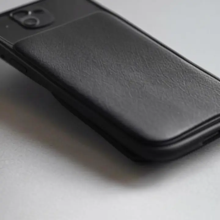 Zbliżenie na nowoczesne akcesorium do telefonu z wyraźnymi detalami wykonania.